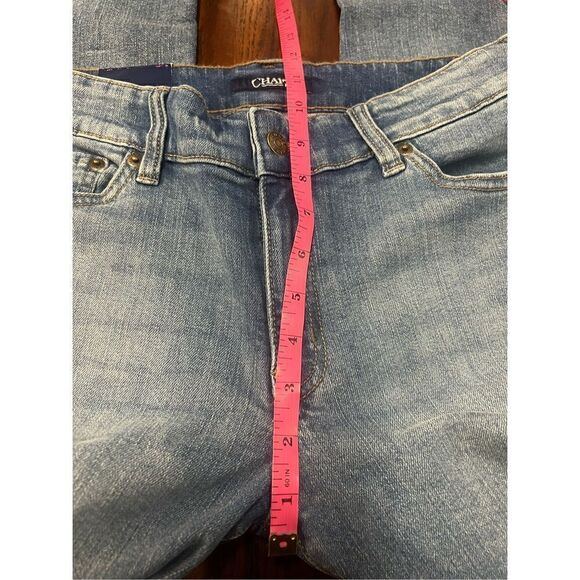 Chaps Women's Slim Fit Stretch Denim Light Authentic wash 8 New - Picture 3 of 7